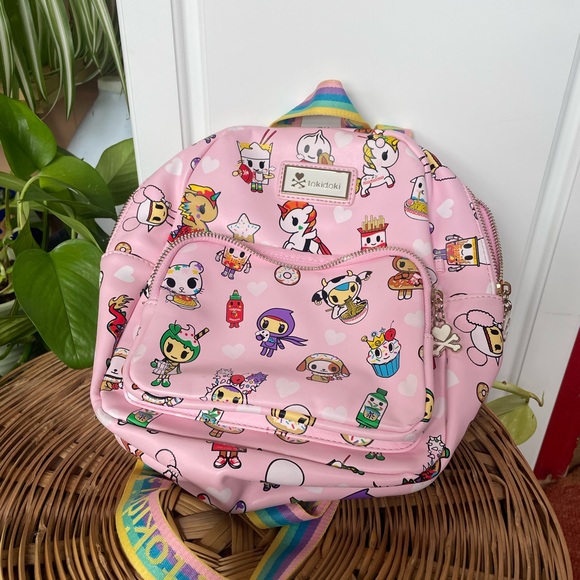 tokidoki Handbags - Tokidoki Ramen Mini Backpack with Rainbow Straps